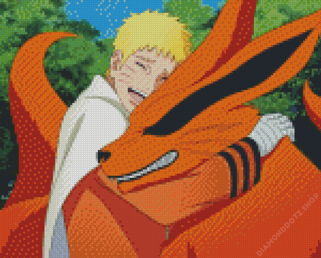Naruto With Kurama Diamond Painting