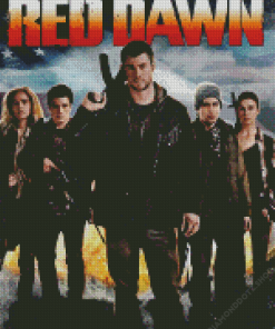 Red Dawn Movie Diamond Painting