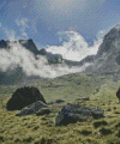 Scafell Pike Clouds Diamond Painting