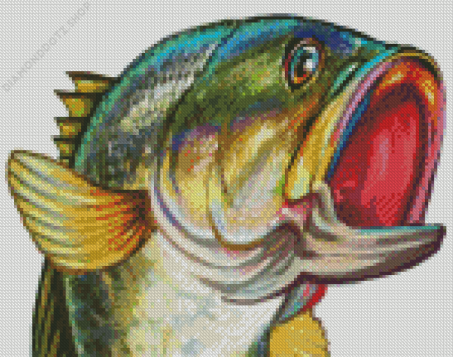 Bass Fish Art Diamond Painting