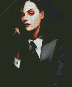 Woman In A Suit Diamond Painting