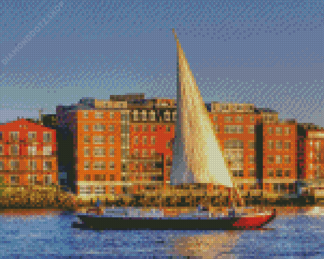 Boat By Portsmouth Diamond Painting