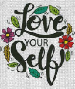 Love Yourself Quote Diamond Painting