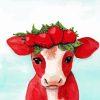 Strawberry Cow Diamond Painting