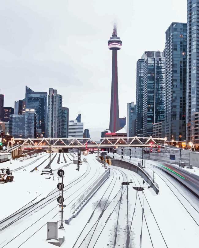 Toronto City Snow Diamond Painting