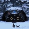Anime Black Cat Diamond Painting
