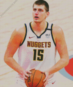 Basketballer Nikola Jokic Diamond Painting