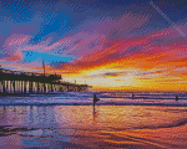 Sunset Pismo Beach Diamond Painting