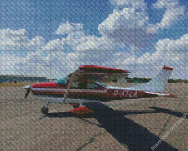 Cessna 182 Aircraft Diamond Painting