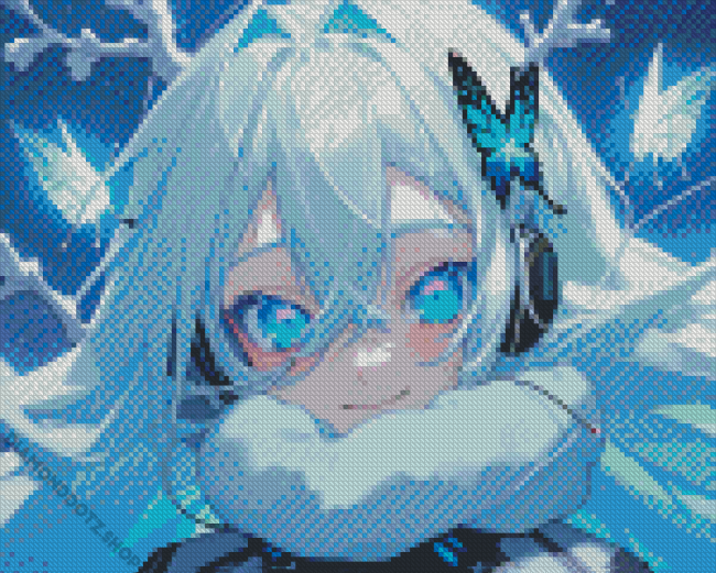 Anime Ice Girl Diamond Painting