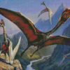 Flying Pterosaurs Diamond Painting