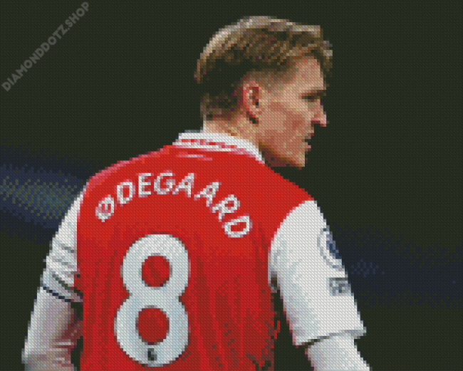 Martin Odegaard Back Diamond Painting