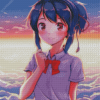 Mitsuha Miyamizu Diamond Painting