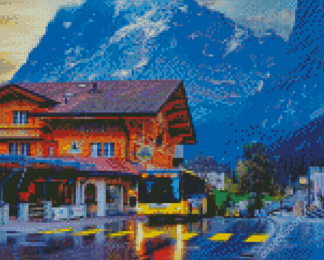 Grindelwald Village Diamond Painting