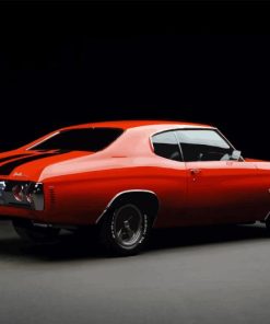 Red 1971 Chevelle Diamond Painting