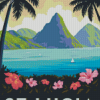 Saint Lucia Poster Diamond Painting