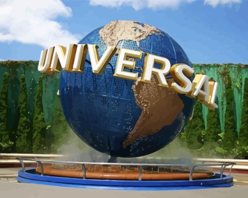 Universal Studios Globe Diamond Painting