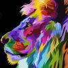 Lion Abstract Diamond Painting