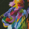 Lion Abstract Diamond Painting