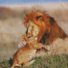 Lion And Cub Diamond Painting
