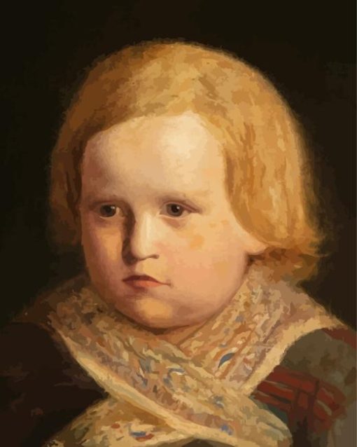 Portrait Of Little Boy Diamond Painting