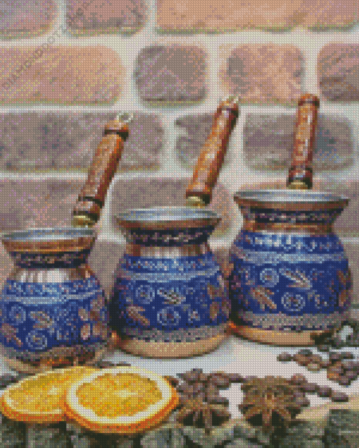 Turkish Coffee Pots Diamond Painting