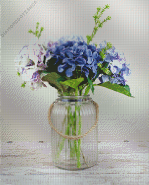 Hydrangeas Flowers Diamond Painting