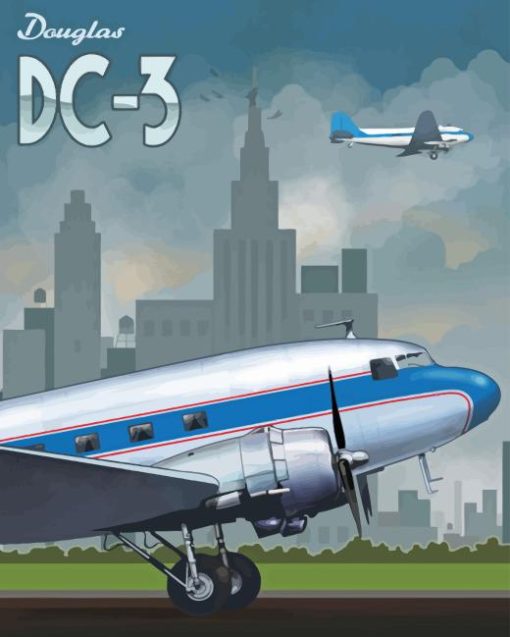 Douglas DC 3 Diamond Painting