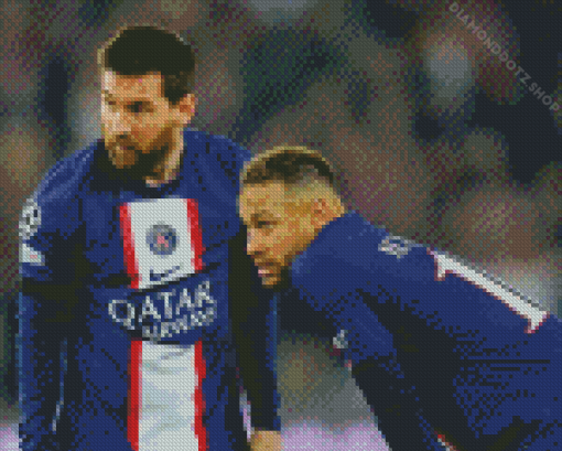 Messi Neymar Diamond Painting