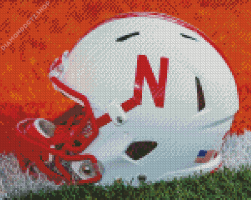 Nebraska Huskers Helmet Diamond Painting