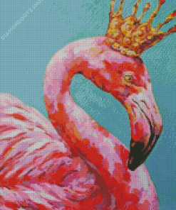 Queen Flamingo Diamond Painting