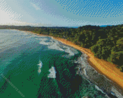 Playa Cocles Landscape Diamond Painting