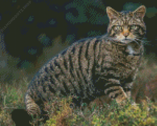 Scottish Wildcat Diamond Painting