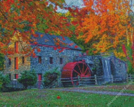 Old Grist Mill Diamond Painting