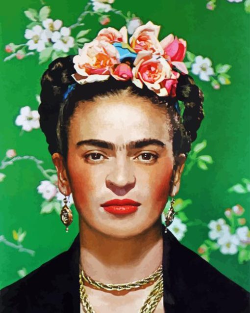 Frida With Flowers Diamond Painting