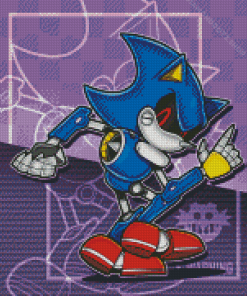 Metal Sonic Art Diamond Painting
