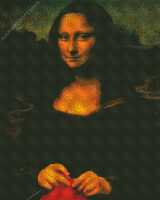 Mona Lisa Knitting Diamond Painting