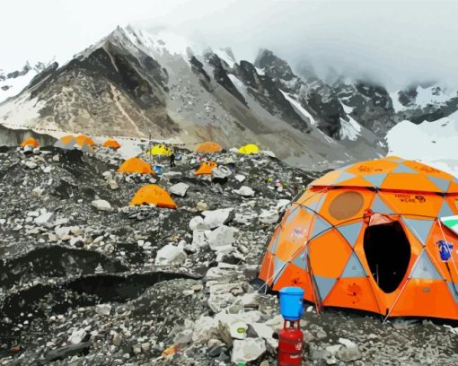 Mt Everest Base Diamond Painting