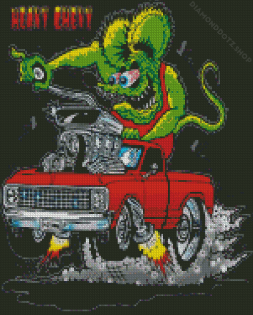 Rat Fink Diamond Painting