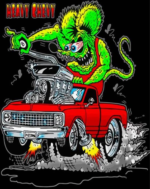 Rat Fink Diamond Painting