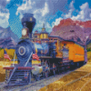 Stream Train Diamond Painting