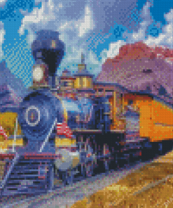 Stream Train Diamond Painting