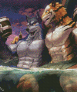 Wolf And Tiger Diamond Painting