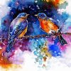 Two Blue Birds Diamond Painting