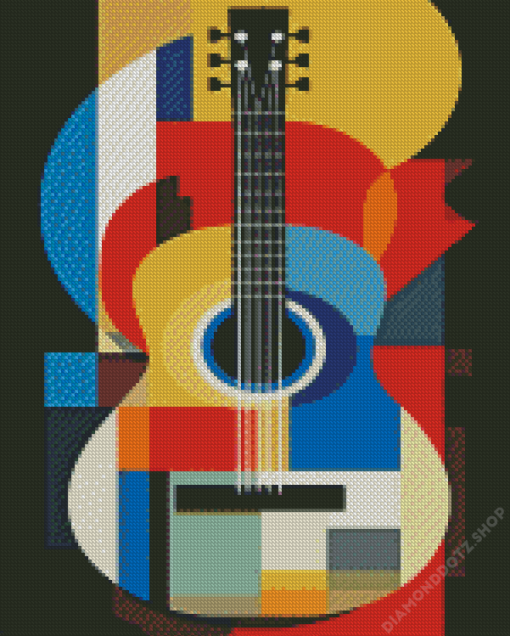 Abstract Guitar Diamond Painting