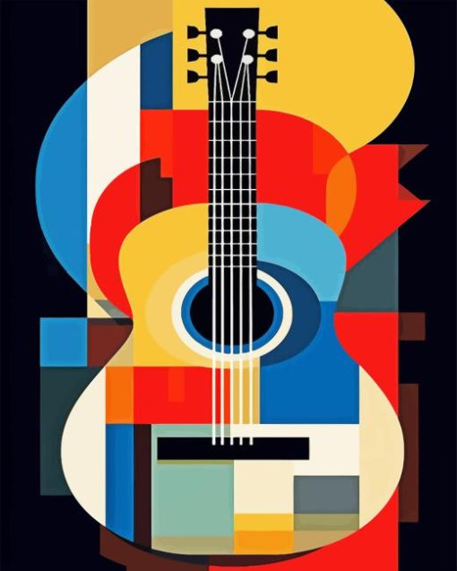 Abstract Guitar Diamond Painting