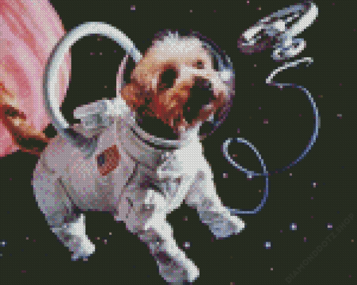 Astronaut Animal Diamond Painting