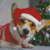 Christmas Corgi Diamond Painting