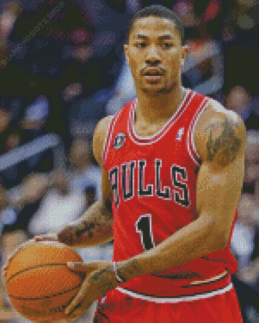 Derrick Rose Diamond Painting