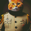 Ginger Cat In Uniform Diamond Painting